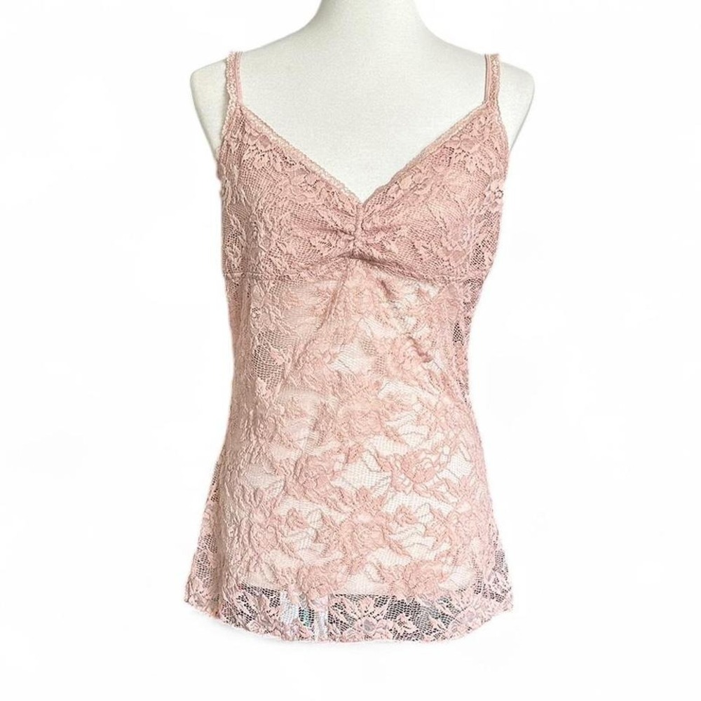 Light pink lace tank top